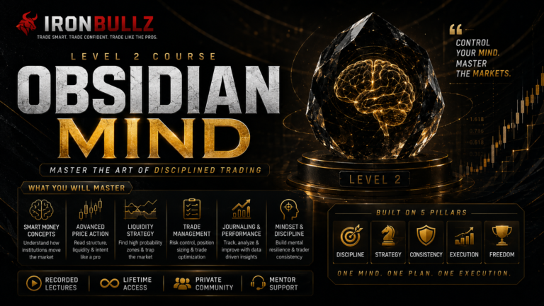 Obsidian Mind Course || Adv. Technical Analysis || Level 2 || IronBullz